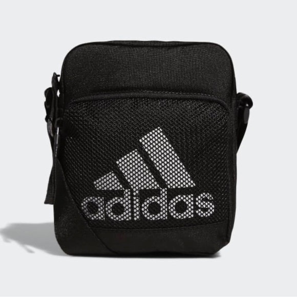 adidas Handbags - Adidas Logo Amplifier Festival Crossbody 3 Stripes Unisex Black/White Travel Bag